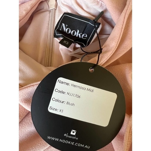 Nookie Hermosa Midi Dress in Pink Blush - XS - Picture 9 of 11